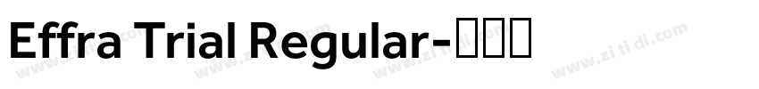 Effra Trial Regular字体转换